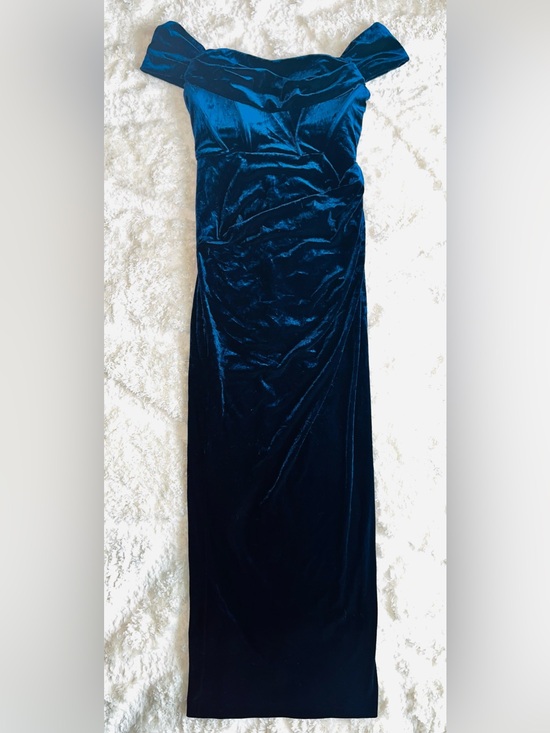 Line & Dot Dresses & Skirts - Line & Dot DuJour Gown Blue Velvet Size M